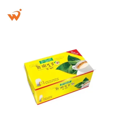 Ispahani Mirzapore Best Leaf Tea 100gm poly-bag featuring the iconic green and orange branding with a steaming cup of tea.