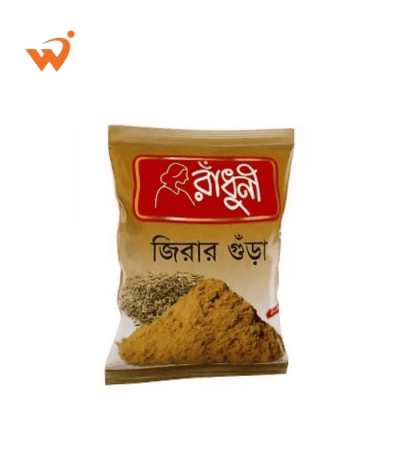 A 100gm packet of Radhuni Cumin or Jeera Powder.