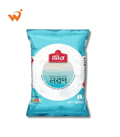 Teer Vacuum Evaporated Iodized Salt 1KG pack showing the fine, white free-flowing salt crystals.