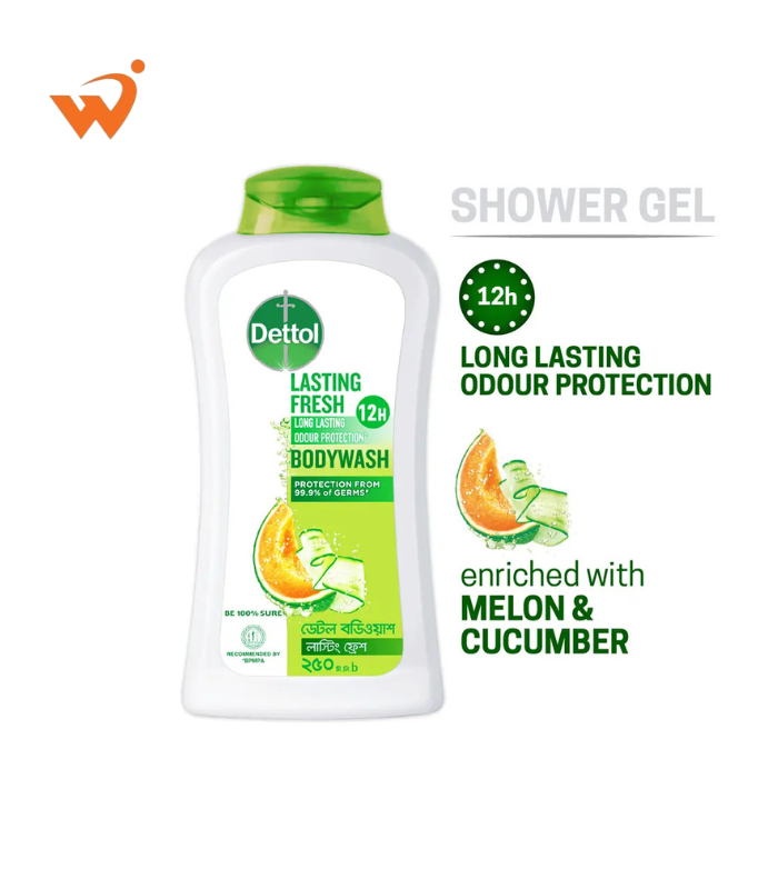 Dettol Lasting Fresh Body Wash 250ml