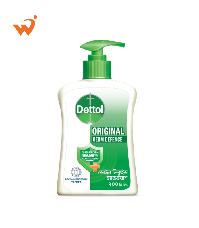 Dettol Liquid Hand wash 200ml Original (Pump)