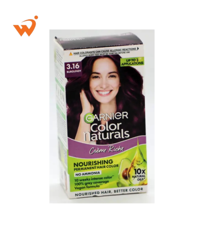 Garnier Color Natural 3.16 Burgundy Hair Cream 70ml+60gm