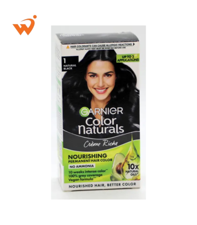 Garnier Color No.1 Natural Black Hair Cream 70ml+60gm