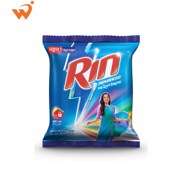 Rin Advanced Detergent Powder 500gm