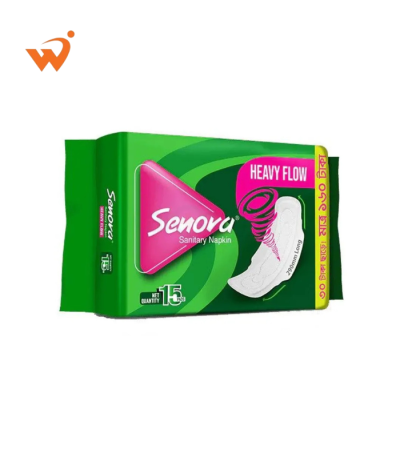 Senora Long Heavy Flow W. Sanitary Napkins – 15 pads
