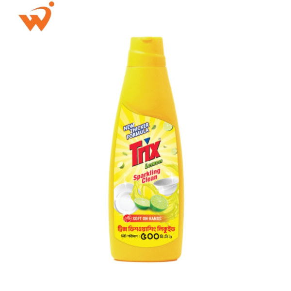 Trix Dishwashing Liquid Lemon Bottle 500ml