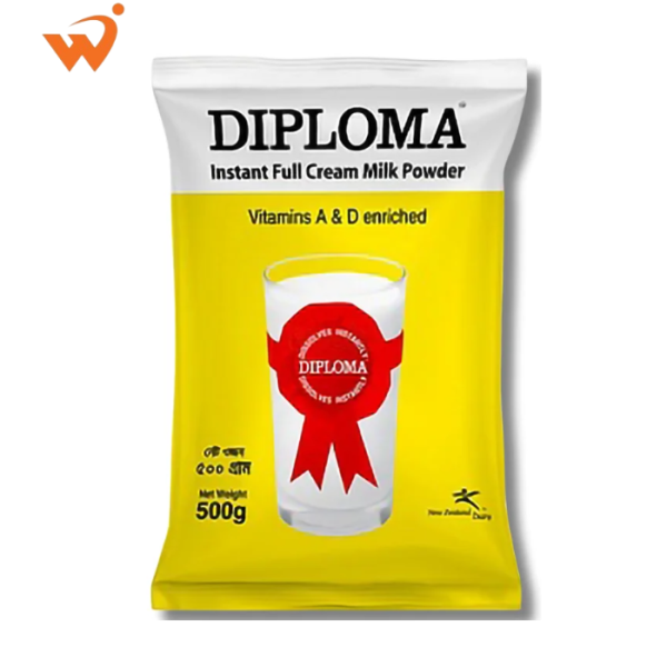 Diploma Instant Full Cream Milk Powder 500gm (Foil Pack)